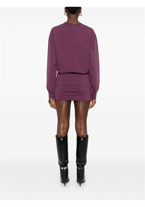 Purple logo-detail jersey dress The attico - women THE ATTICO | 251WCA00393JJF006AA114